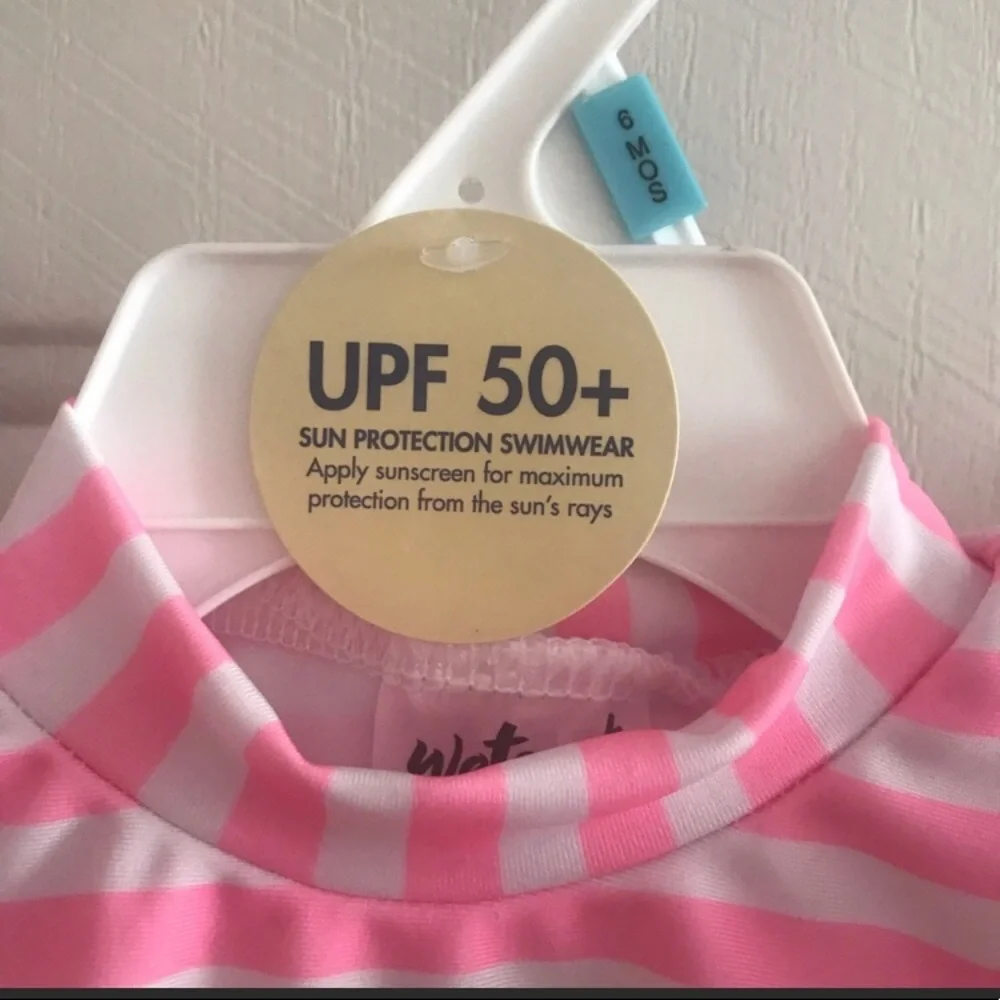 Bundle Wetsuit Club Ruffle Swim Bottoms & Rash guard & Sleeveless Romper 6 Month